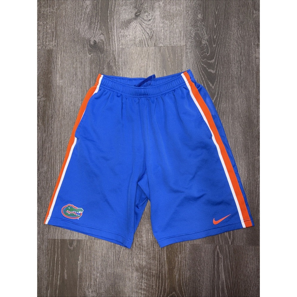 Nike Dri-Fit Florida Gators Basketball Shorts Authentic Gym Mens Size S Blue 9"
